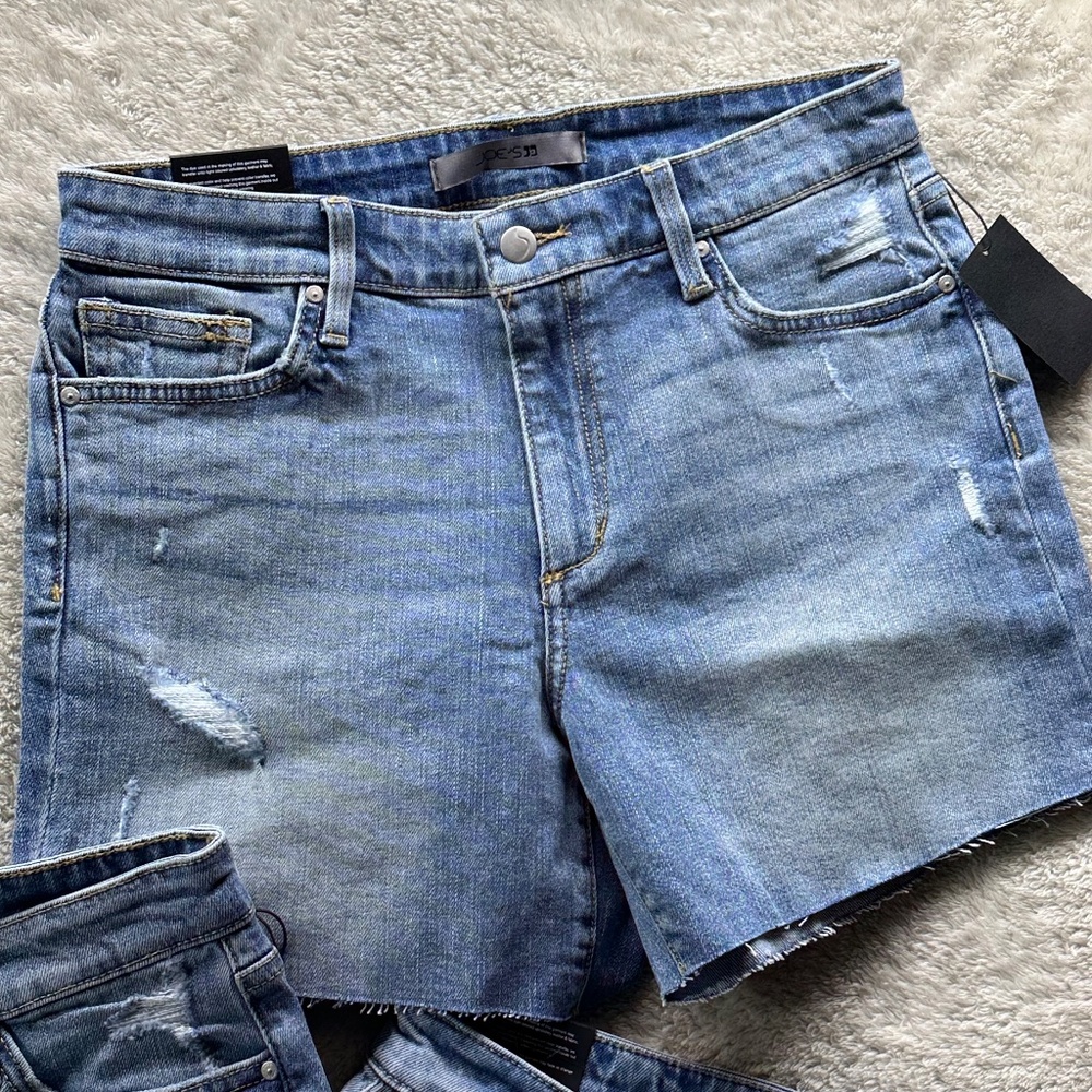 3 Pairs Joe's Jeans High Rise and Cut Off Shorts Size 27 Raw Hem - Picture 2 of 8